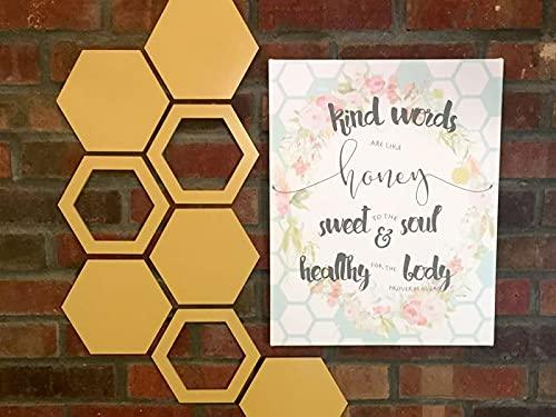 Haoser 10 Pcs Unfinished Wood Blank Hexa Frame Shape Board, 4mm Thick Wooden Cutout for DIY Craft Projects (HSR-BP4-HEXAFRAME_Beige_8IN) - Haoser