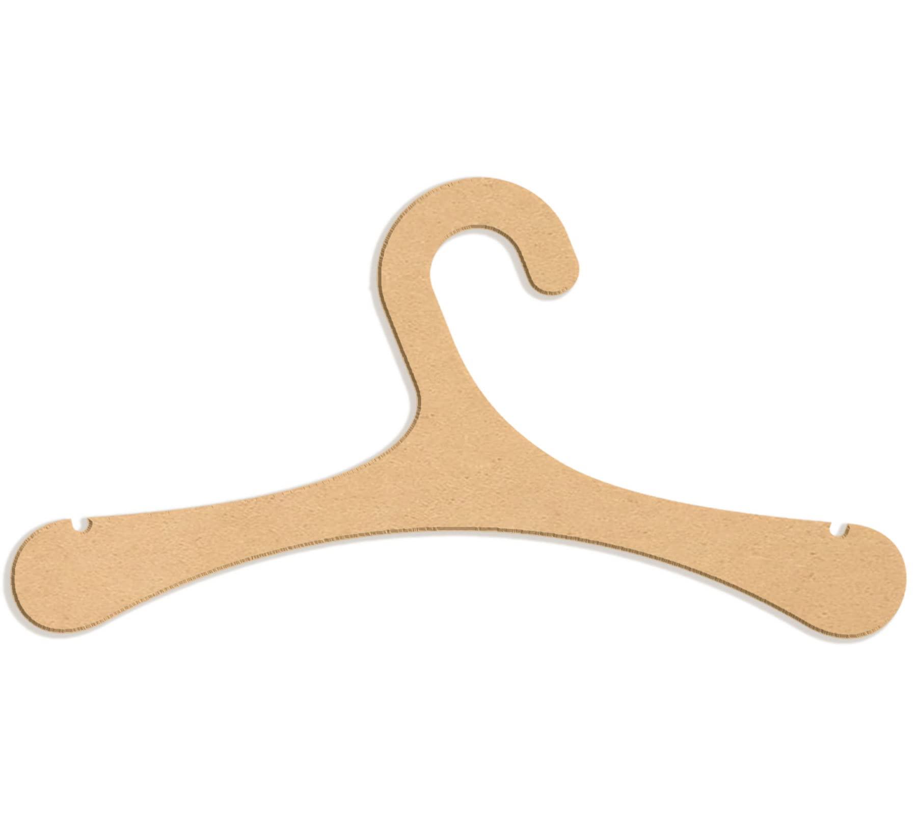 Haoser Kids Clothes Hanger, Solid MDF Garment 10 inch Hangers with Non Slip Bar for Kids - Haoser