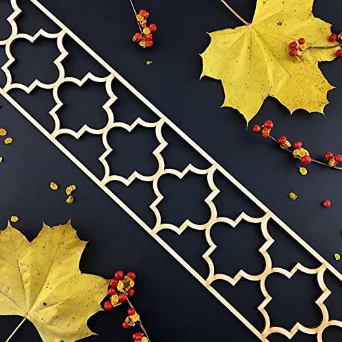 Haoser Corved Panel Geometric Wooden Panel, MDF Jali for Wall Decoration for Your Amazing Home - Haoser