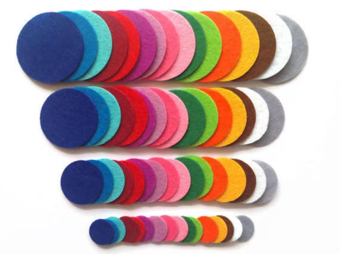 Haoser Felt Circles Sizes from 5 cm to 9.9 cm