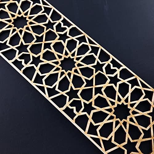 Haoser Corved Panel Geometric Wooden Panel, MDF Jali for Wall Decoration for Your Amazing Home - Haoser