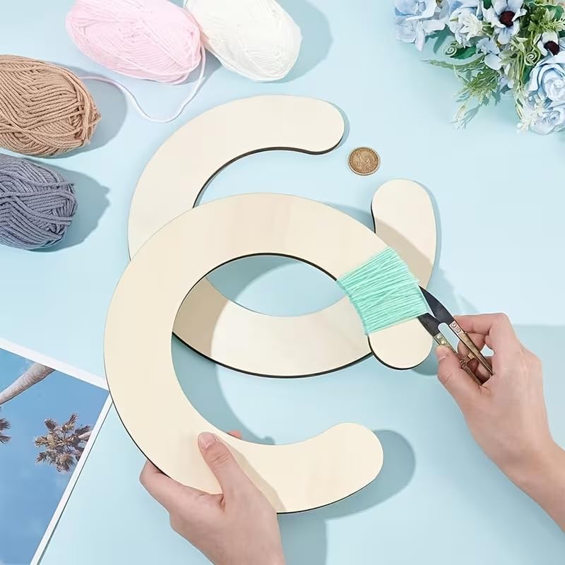 2 Pcs Wooden Yarn Ball Maker – Maker Tool with Colorful Flocking Decorations