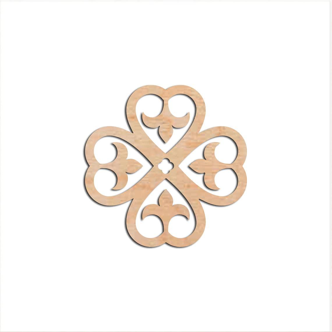 Haoser Home Décor Geometic Laser Cut Carved Panel for Living Room, Windows, Room Partition (Square Panel-11) - Haoser