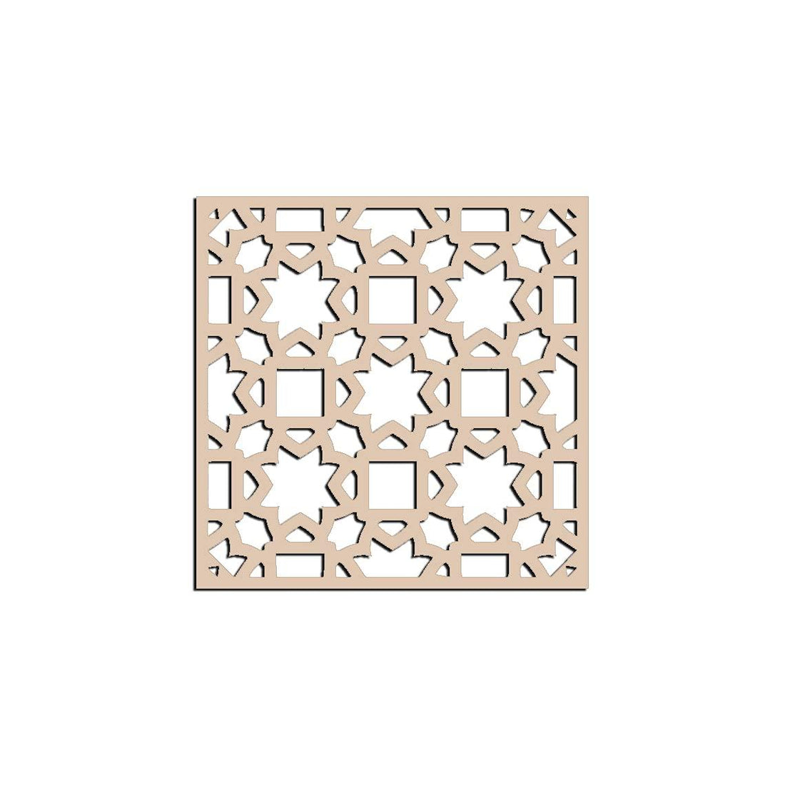 Haoser Wall Hanging Wooden Carved Panel for Room Partition, Cabinet Doors, Windows (Square Panel-4) - Haoser