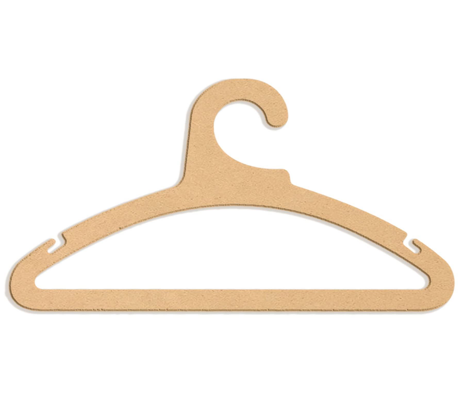 Haoser Kids Clothes Hanger, Solid MDF Garment 10 inch Hangers with Non Slip Bar for Kids - Haoser