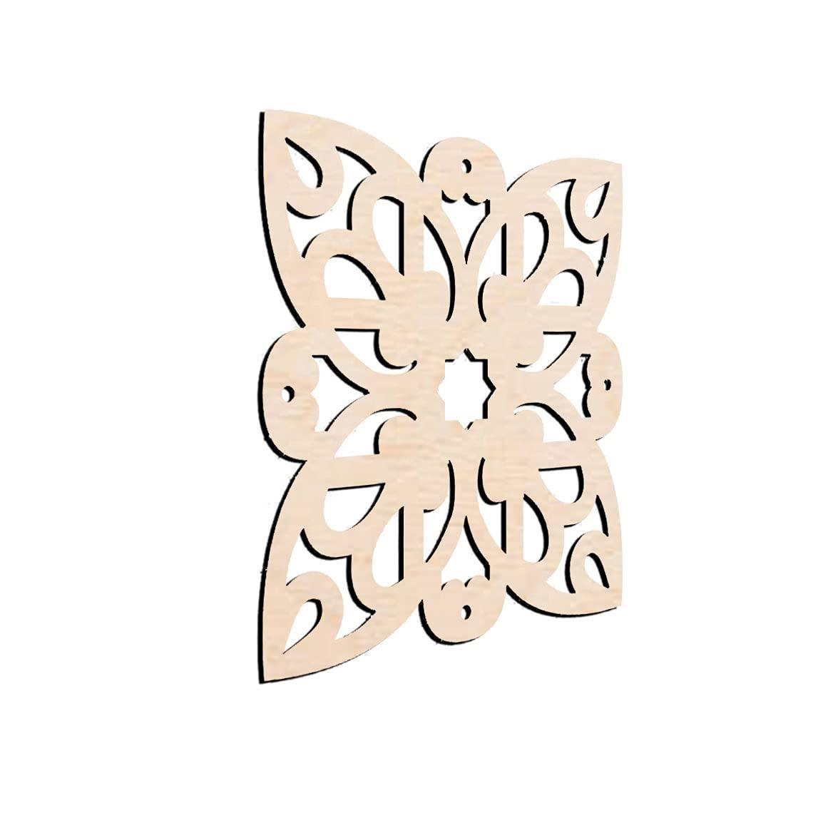 Haoser Pack of 1 Laser Cut Carved Panel for Room Partition/Divider Room, Wall Hanging (Square Panel-15) - Haoser