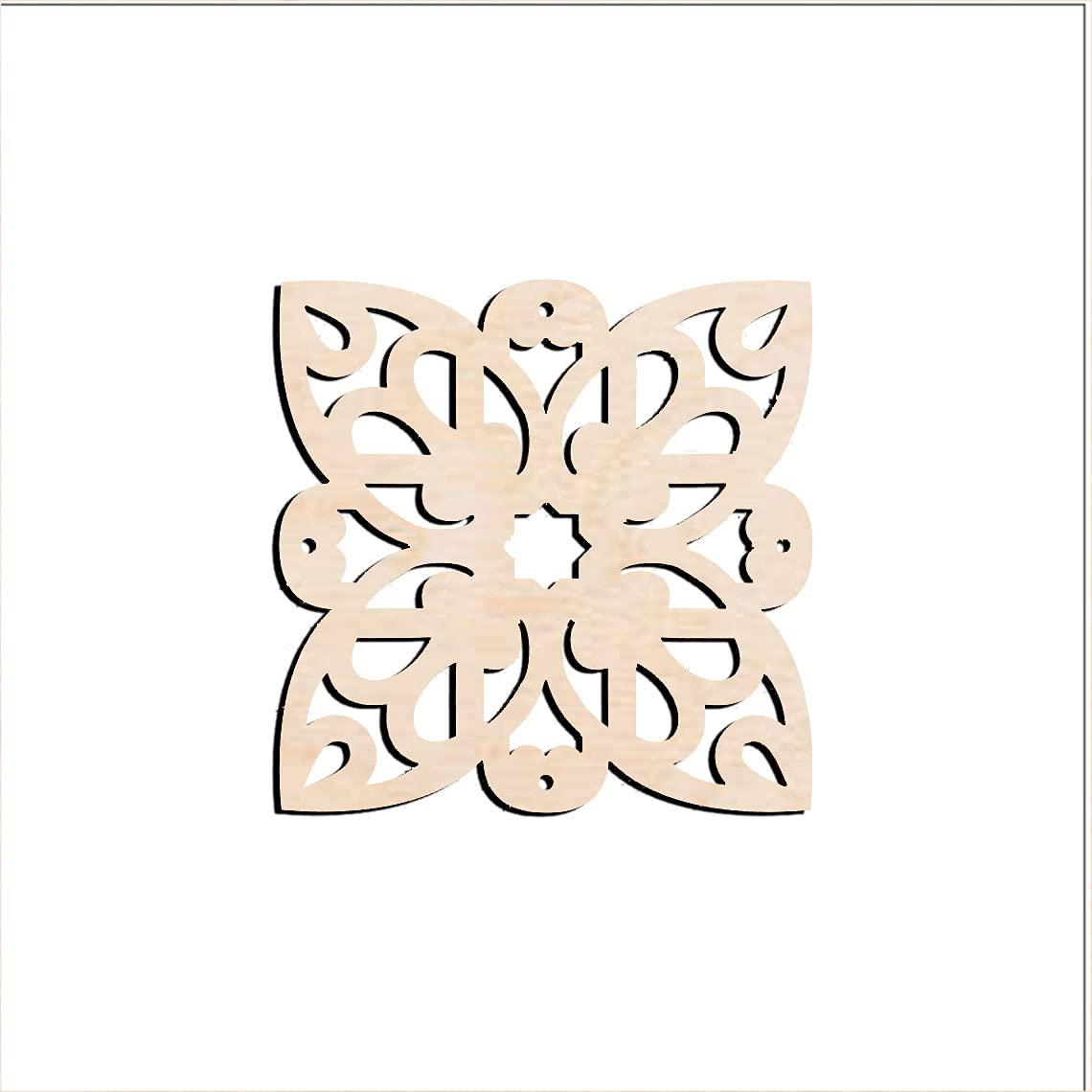 Haoser Pack of 1 Laser Cut Carved Panel for Room Partition/Divider Room, Wall Hanging (Square Panel-15) - Haoser