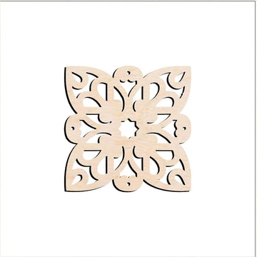 Haoser Pack of 1 Laser Cut Carved Panel for Room Partition/Divider Room, Wall Hanging (Square Panel-15) - Haoser