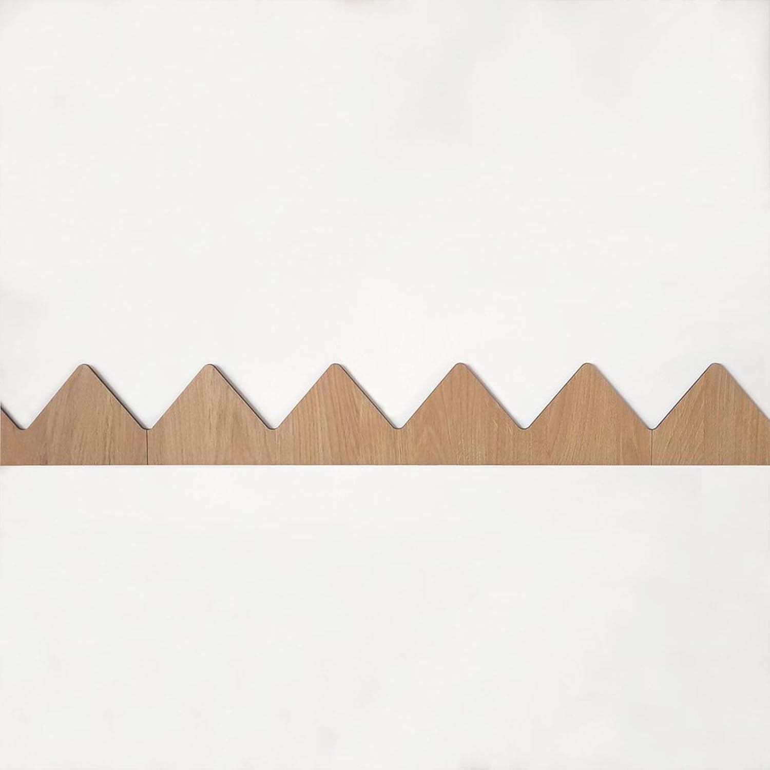 2 Pcs Mountain Shape Wooden Wall Molding Trim | Triangle Wall Border