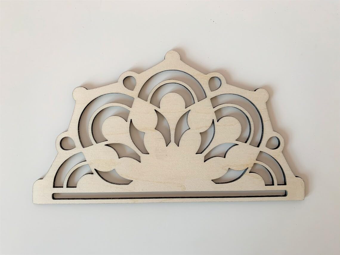 Pack of 3 Wooden MDF Macramé Wall Hanging Base Blanks | Mandala & Boho DIY Craft Frames for Crochet, Resin & Handmade Wall Decor (6x4 Inch)