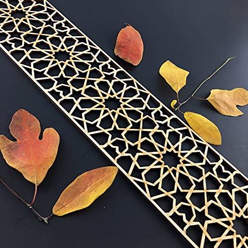 Haoser Corved Panel Geometric Wooden Panel, MDF Jali for Wall Decoration for Your Amazing Home - Haoser