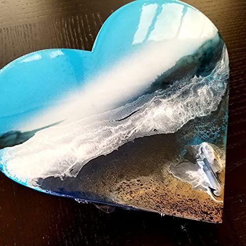 Haoser 10 Pcs Unfinished Wood Blank Heart Shape Board, 4mm Thick Wooden Cutout for DIY Craft Projects (HSR-BP4-HEART_Beige_8IN) - Haoser