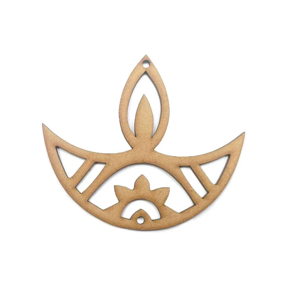 Haoser Pack 20 MDF swastik Cutout for Art and Craft, Diwali Decoration Item for Festivals,Wooden swastik Hangings Cutouts for Diwali Craft-3 Inch - Haoser