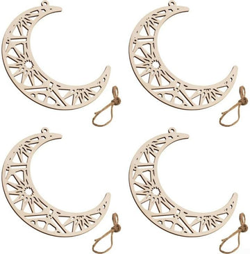 Ramadan Hanging Ornaments – Eid Mubarak Wooden Door & Wall Decor
