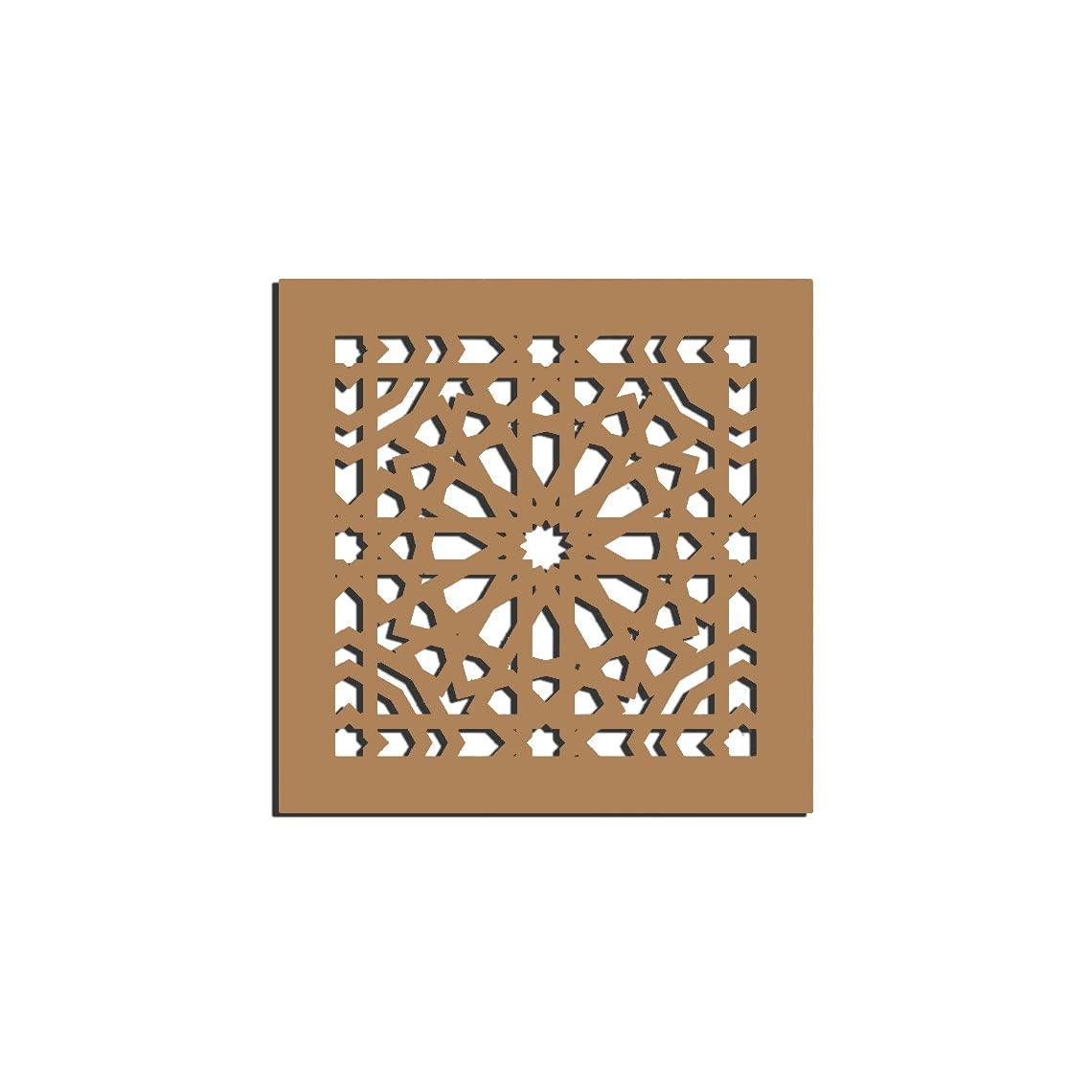 Haoser Pack of 1 Laser Cut Carved Panel for Room Partition/Divider Room, Wall Hanging (Square Panel-13) - Haoser
