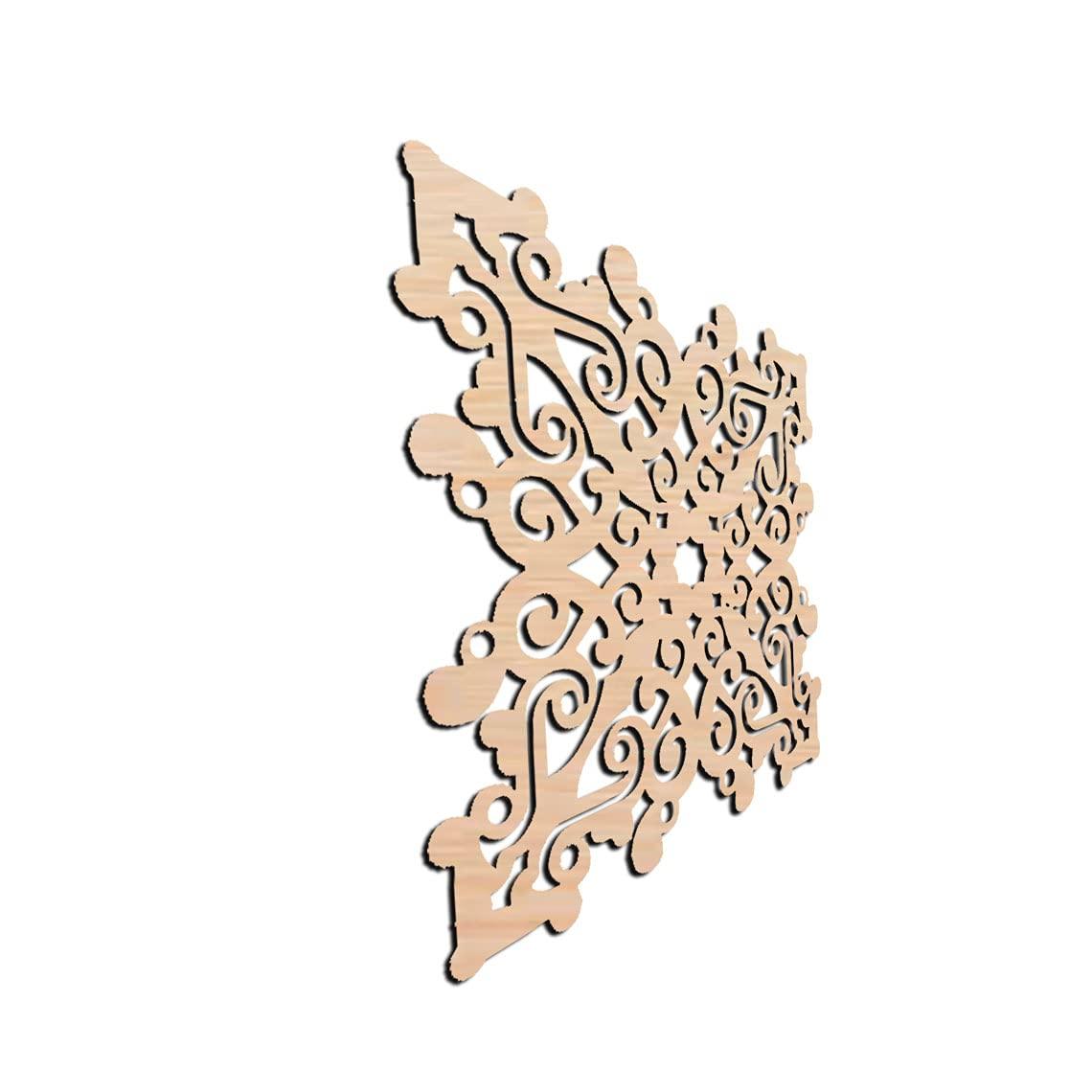 Haoser Home Décor Geometic Laser Cut Carved Panel for Living Room, Windows, Room Partition (Square Panel-12) - Haoser