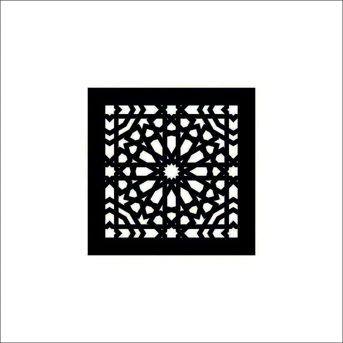 Haoser Pack of 1 Laser Cut Carved Panel for Room Partition/Divider Room, Wall Hanging (Square Panel-13) - Haoser