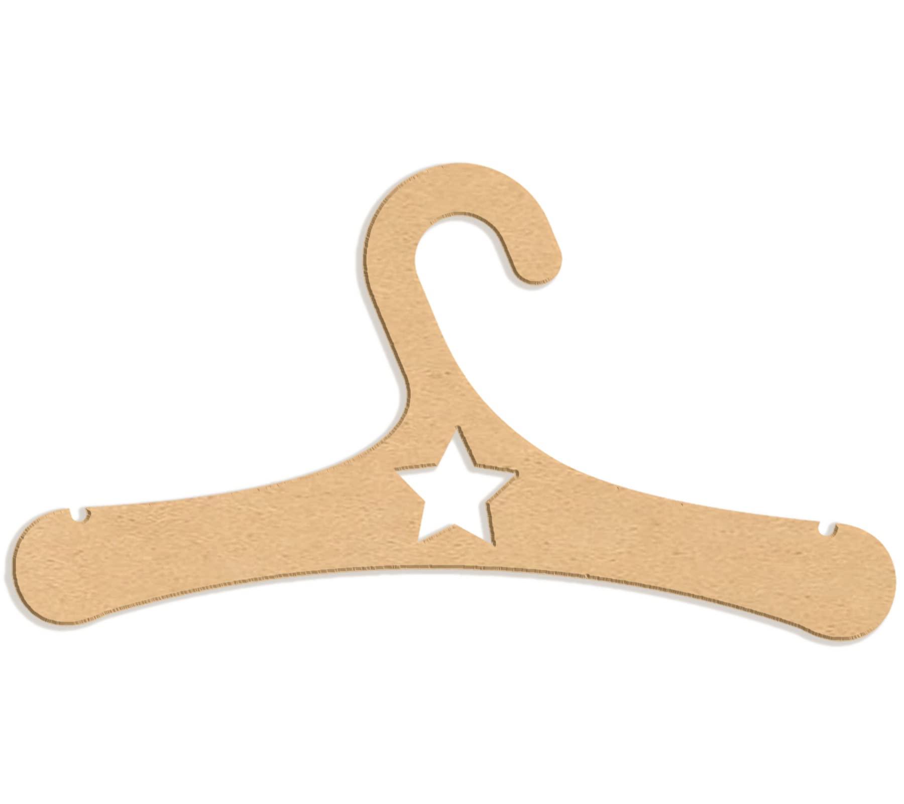 Haoser Kids Clothes Hanger, Solid MDF Garment 10 inch Hangers with Non Slip Bar for Kids - Haoser