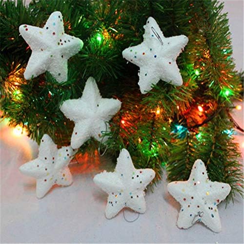 Haoser Creative Snow Star Xmas Tree Hanging Ornaments -9pc