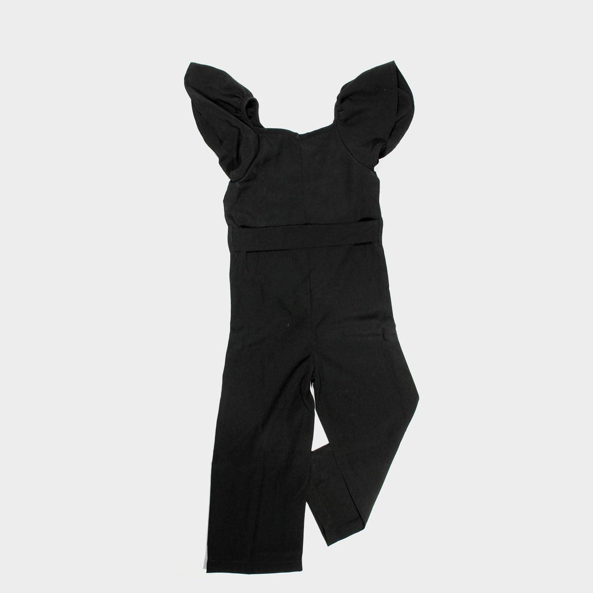 Haoser Girls Flared Sleeves Printed Jumpsuit|Girls' Jumpsuits & Rompers|Black Jumpsuit for girls - Haoser