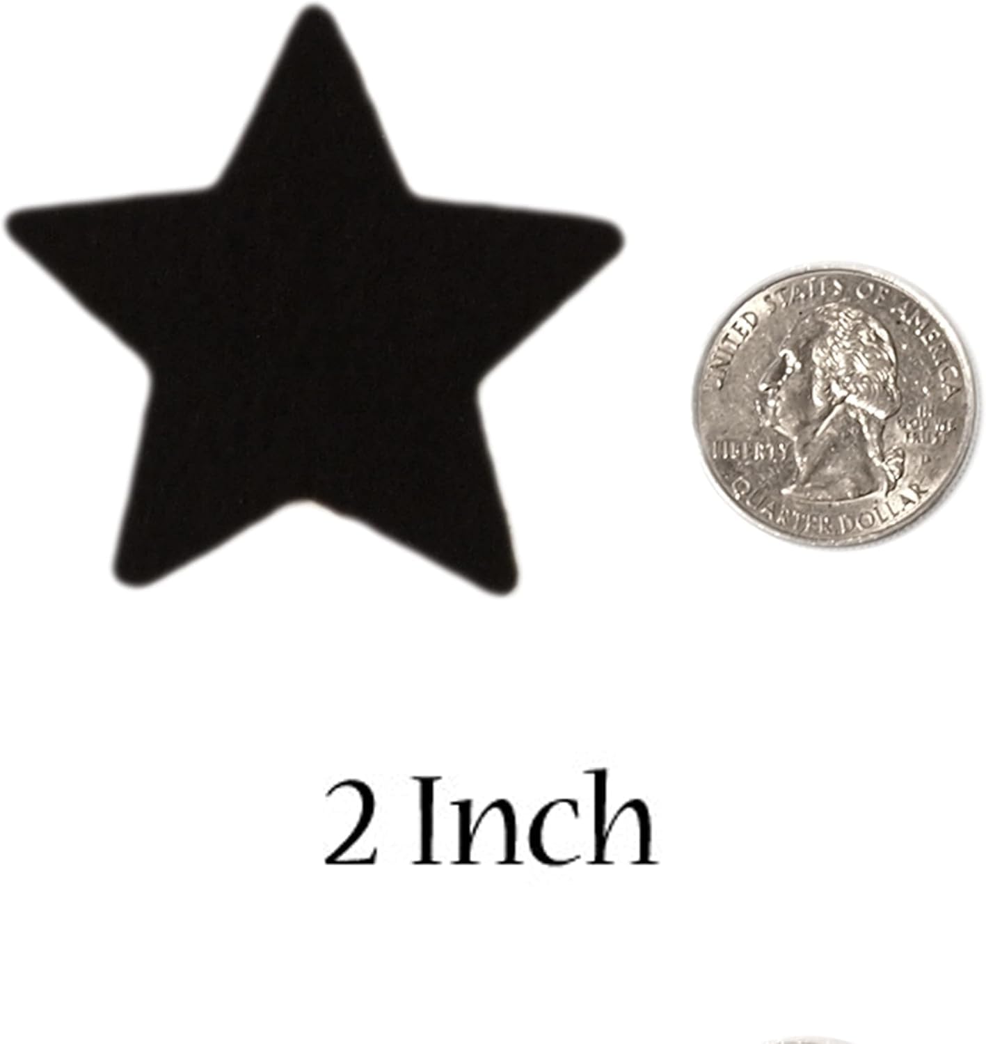 50 Pcs White Felt Stars – 2 Inch Pre-Cut Stiff Felt Shapes