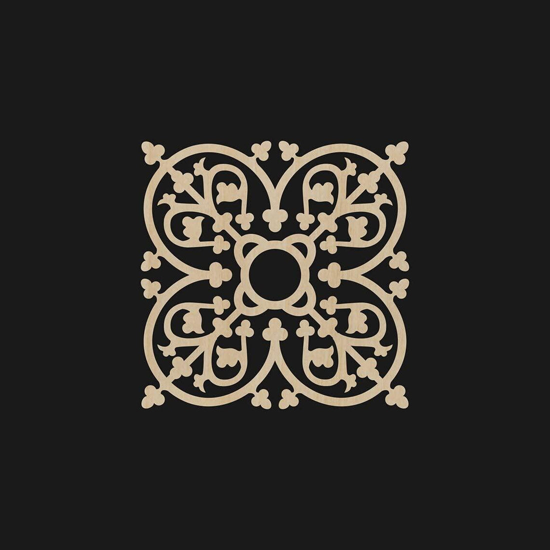 Haoser Home Décor Geometic Laser Cut Carved Panel for Living Room, Windows, Room Partition (Square Panel-8) - Haoser