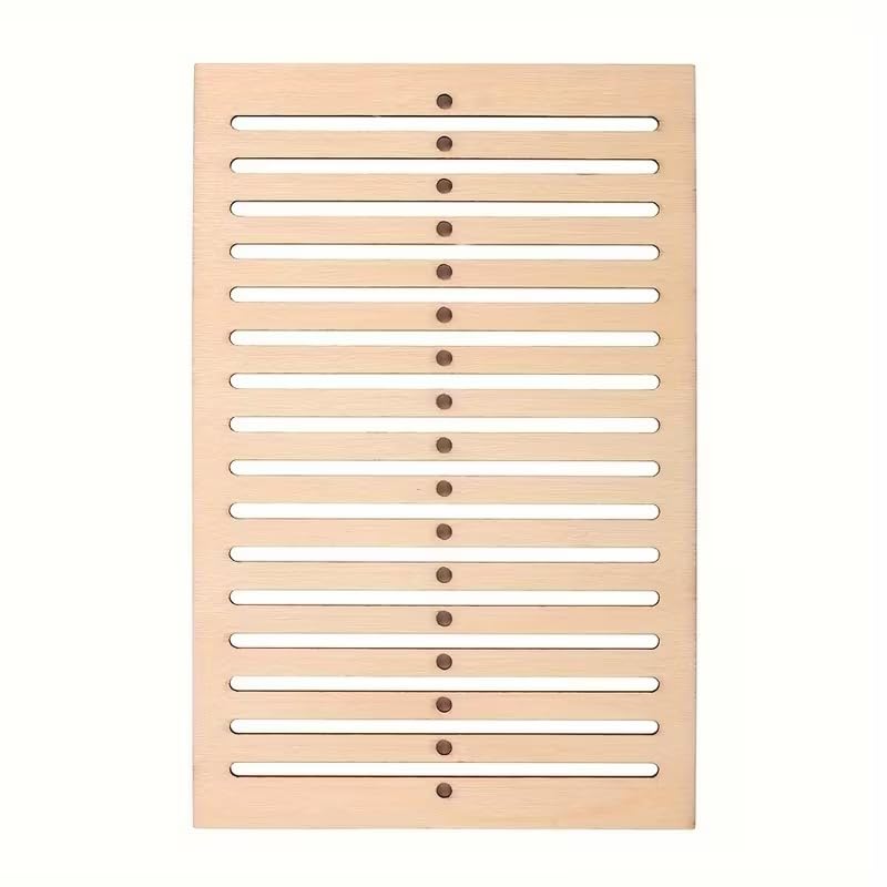 Wooden Adjustable Strap Weaving Loom Kit with Hook Tool – DIY Knitting Board for Handbag Straps