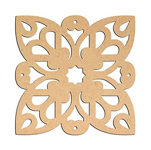 Haoser Birch Ply-3mm Wooden Panel for Room Divider/Partition, Wall Decor Pack of 1 Geometric Laser Cut Carved Panel  (Panle-15) - Haoser