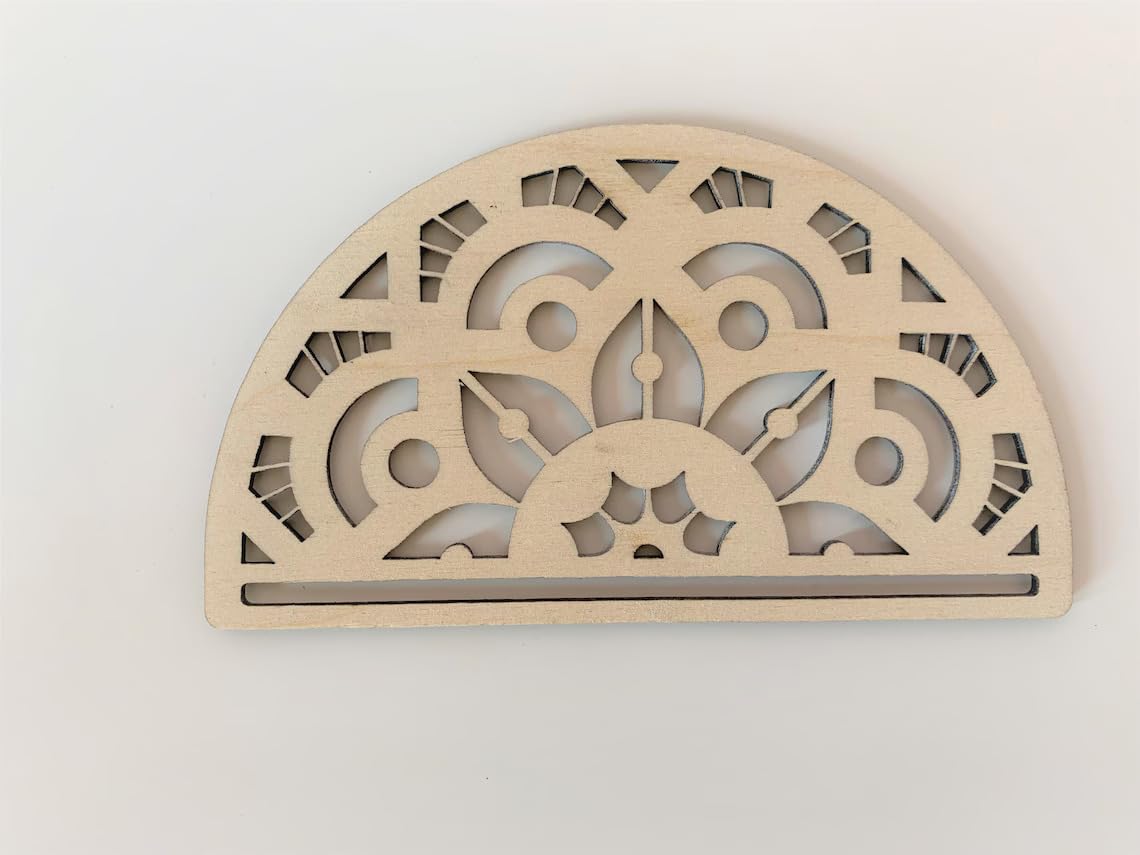 Wooden MDF Macrame Wall Hanging Base | Pack of 7 Unique Designs | Macramé Blanks for DIY Crafts & Home Decor | Size 6x4 inch | Wall Art & Hanging