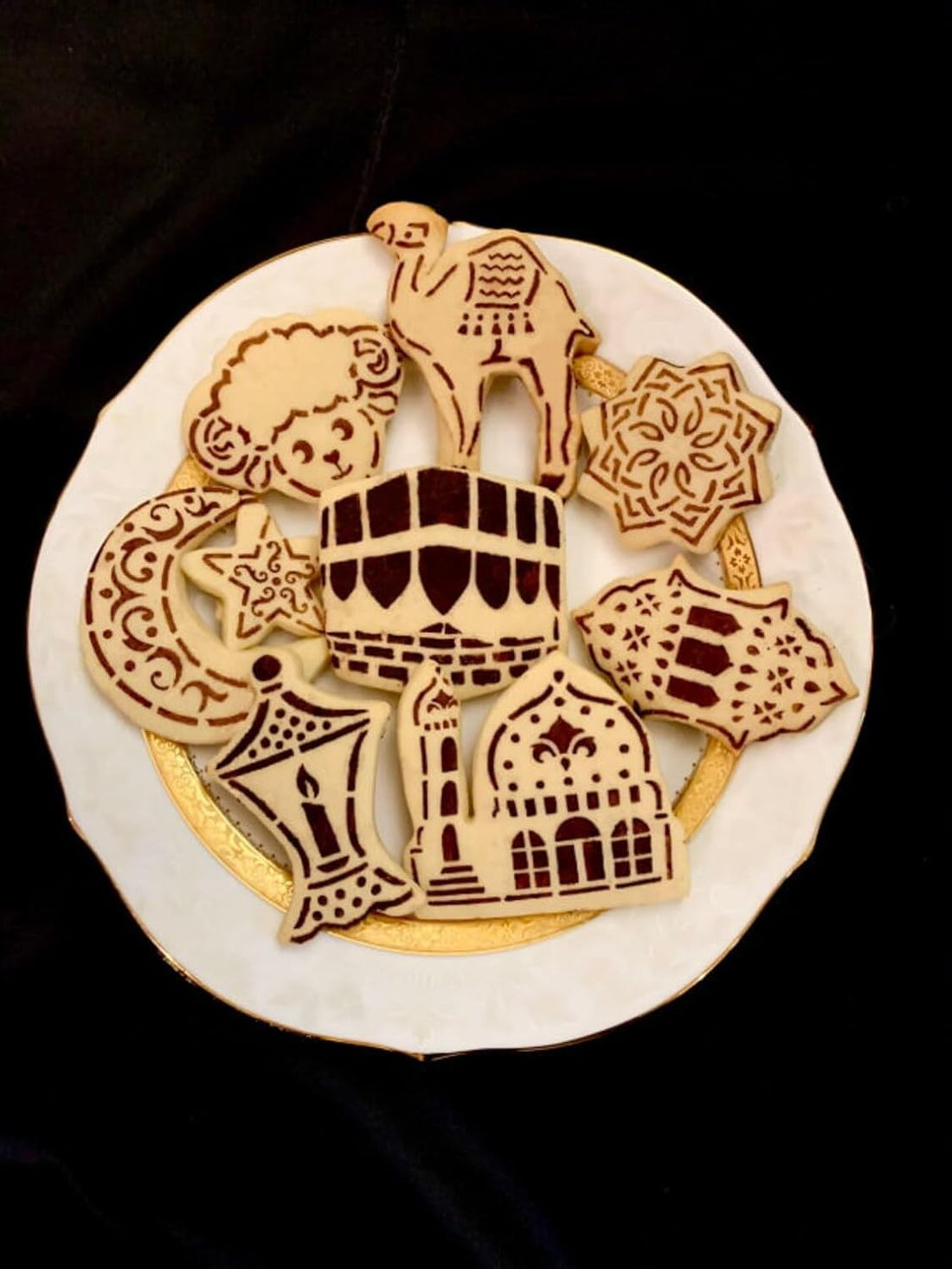 Cookie Stencils Set of 15 for Ramadan Eid Mubarak – 3.3X3 Inch Islamic Baking Stencils
