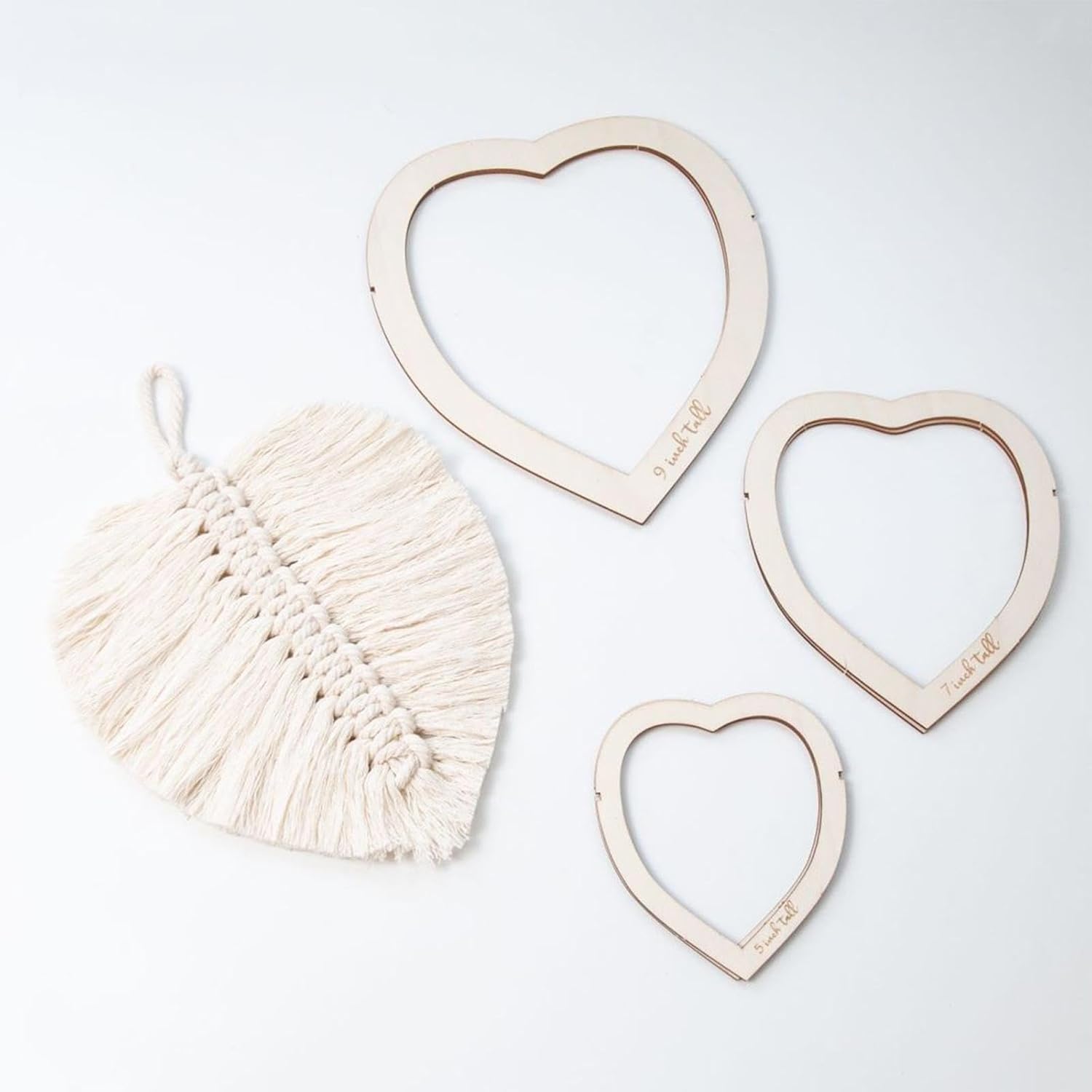 6 Pcs Wooden Macrame Cutting Molds – DIY Macrame Cord Tool Set for Knotting, Crafting & Handmade Creations, Portable Macrame Tools for Beginners & Professionals