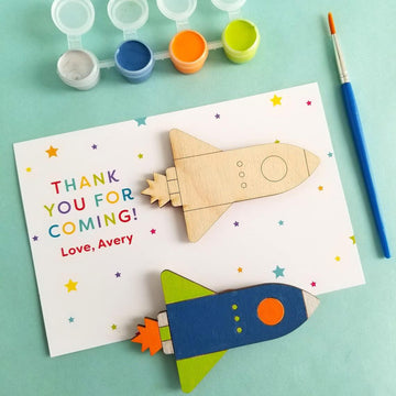 Haoser Craft Items for Kids, Kids Drawing Art Kit, Rocketship Paint kit, Out of This World Favor, Custom Kid Birthday Gift, Baby's Birthday Return Gifts Pack 5 - Haoser
