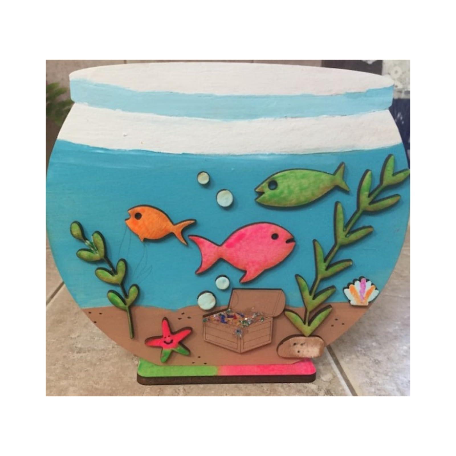 Make-Believe Art & Craft - DIY Kid Craft kit (Fish Bowl) - Haoser