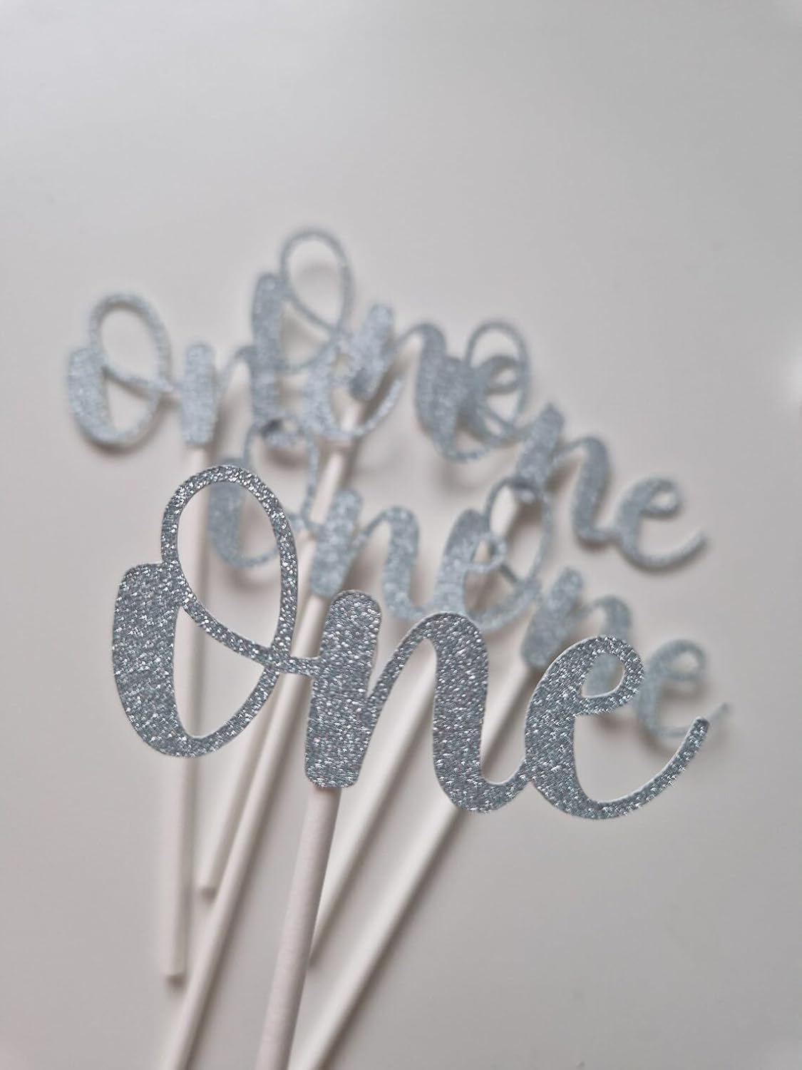 Cupcake Topper for First Birthday or Any Age Pack of 1 Decorative Cake Picks 6 Inch Birthday Party