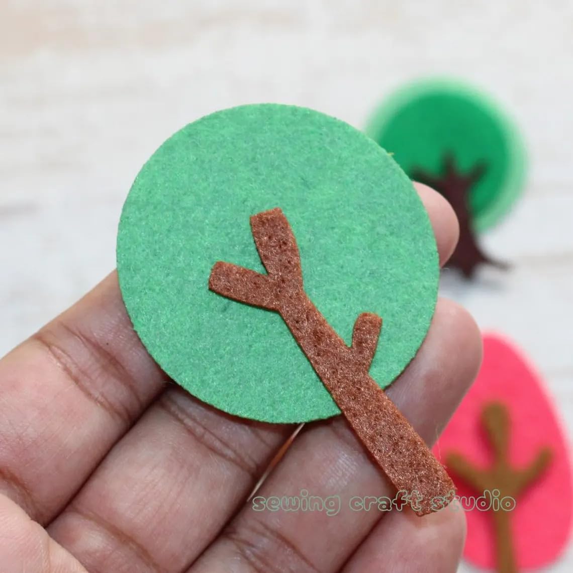 Felt Tree Cutouts – 5 Types of Trees for Crafts, Scrapbooking, Busy Book & Pretend Play