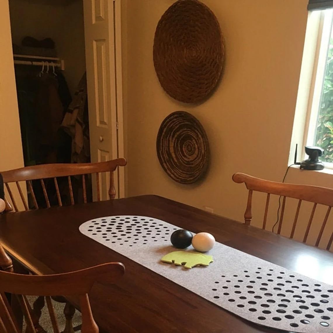 Modern Gray Felt Table Runner – 39.4 x 11.5 Inch | Felt Runner | Elegant Dining Table Decor & Surface Protection | Housewarming Gift & Modern Home Decoration