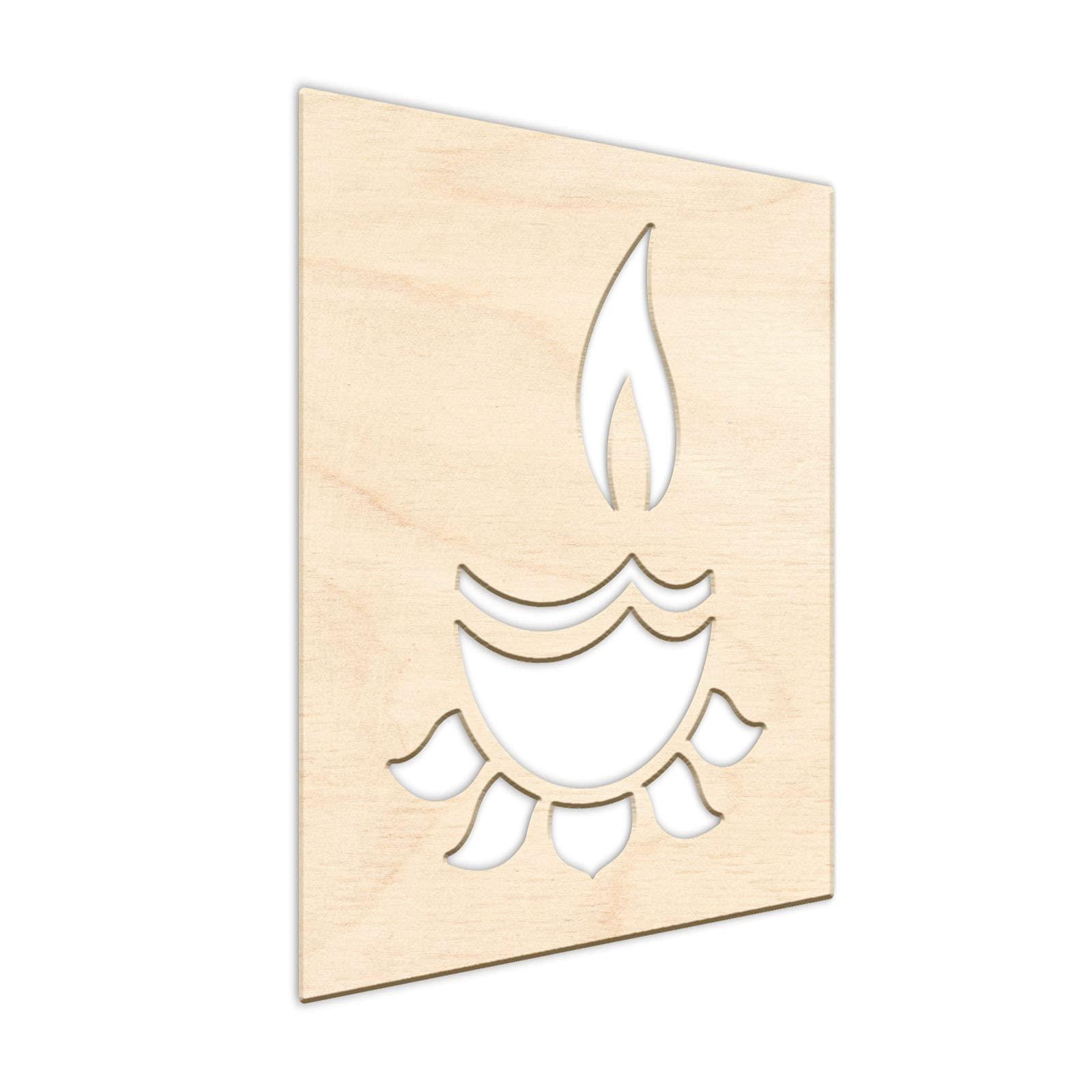 Haoser Wooden MDF Wall Hanging Panel, Decorative & Hand Crafted Wooden Wall Décor for Living Room, Office, Hallway - Haoser