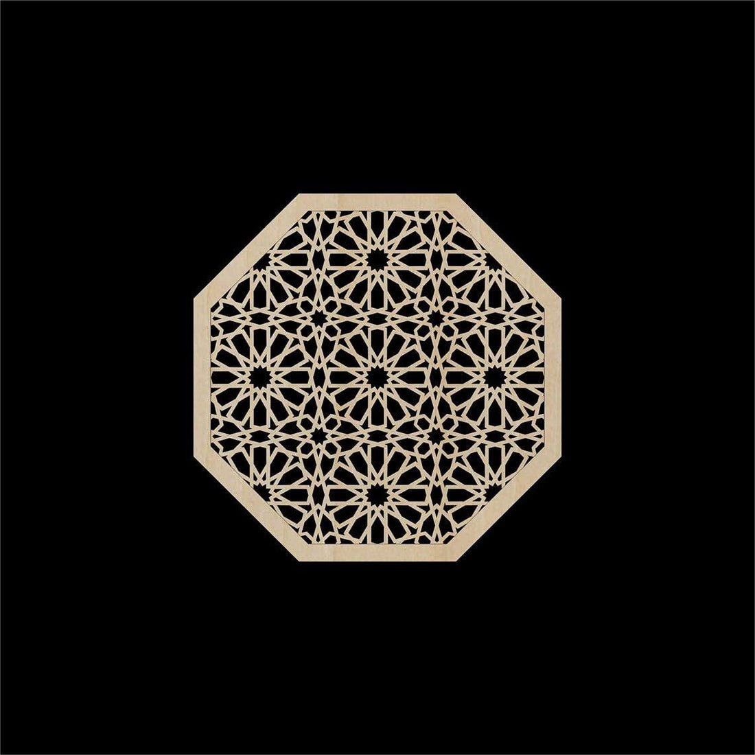 Haoser Carved Geometric Wooden Panel, Birch Ply Wooden Panel Pack of 1 -Panel-2 - Haoser