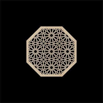 Haoser Carved Geometric Wooden Panel, Birch Ply Wooden Panel Pack of 1 -Panel-2 - Haoser