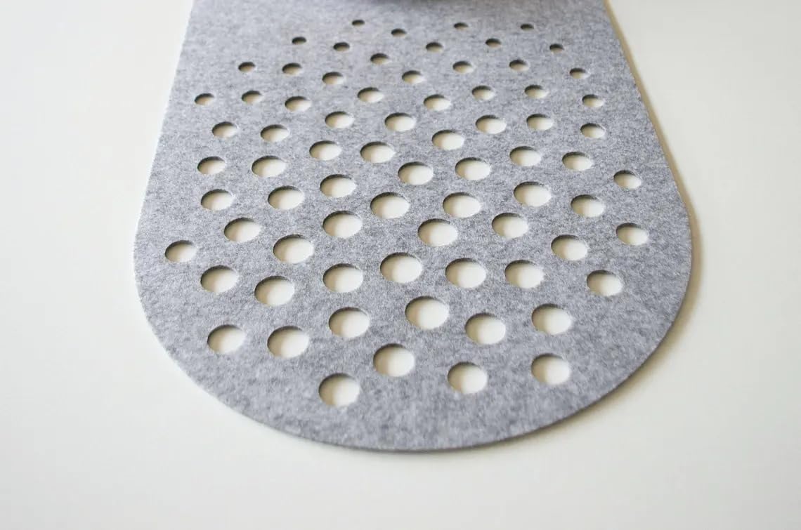 Modern Gray Felt Table Runner – 39.4 x 11.5 Inch | Felt Runner | Elegant Dining Table Decor & Surface Protection | Housewarming Gift & Modern Home Decoration