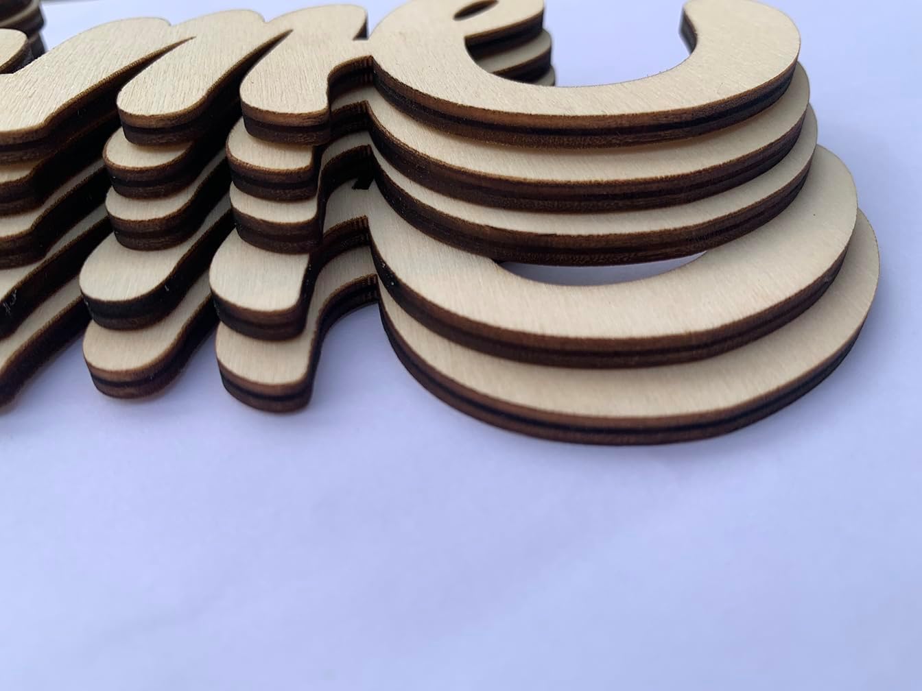 Wooden Welcome Sign Cutouts Pack of 5 Unfinished MDF Letters for DIY Painting & Rustic Home Decor 11.81 x 4.53