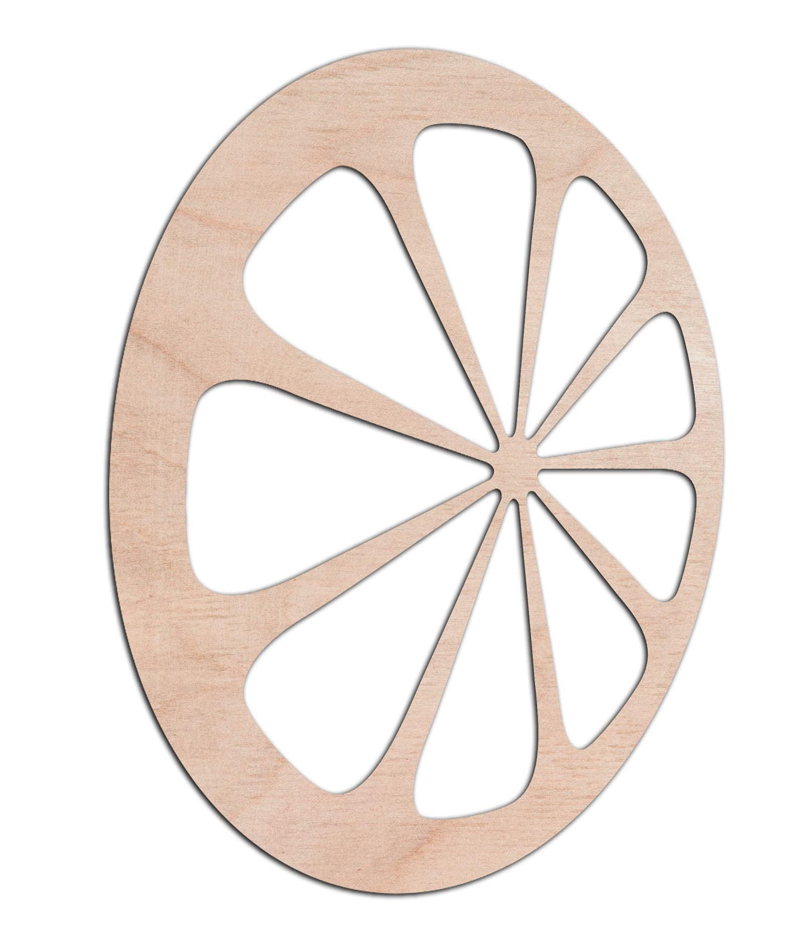 Haoser 3mm Wooden Lemon Cutouts for Scrapbooking Arts Crafts DIY Decoration Display Décor - Haoser