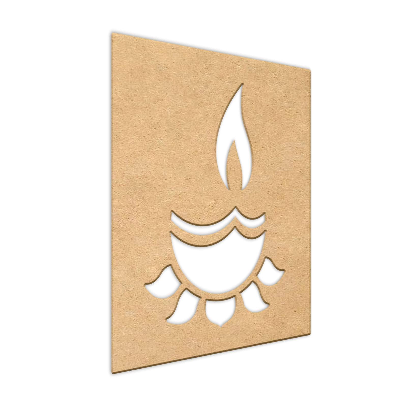 Haoser Wooden MDF Wall Hanging Panel, Decorative & Hand Crafted Wooden Wall Décor for Living Room, Office, Hallway - Haoser