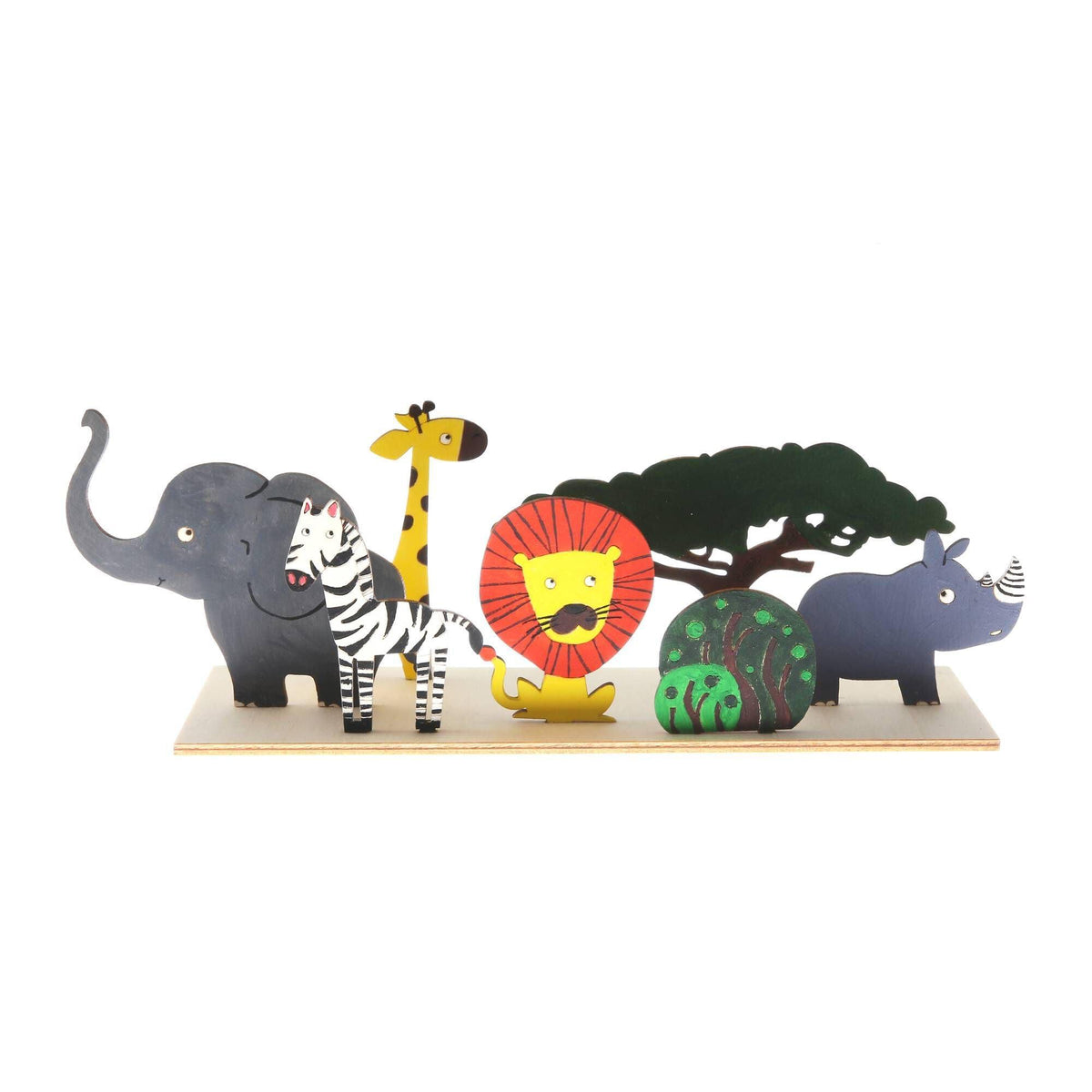 Haoser pack 2 Woden animal toys Spring Arts & Crafts for Boys and Girls, Children Painting Craft Activities Kit, woden animals Painting Kit for Kids Educational Learning toy-DIY Art&Craft Activity Kit - Haoser