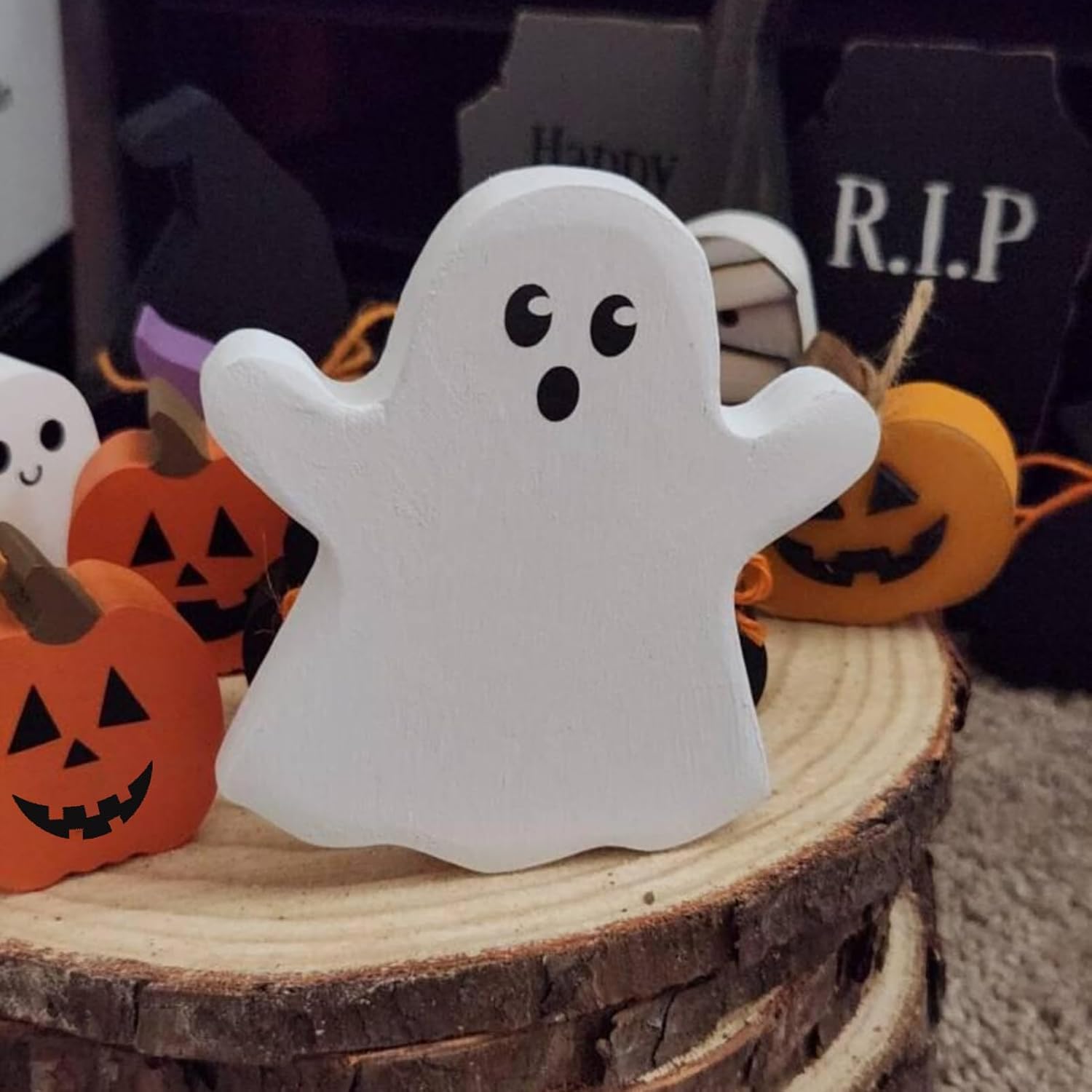 10 Pcs Halloween Stencils for Pumpkin & Ghost Faces | Reusable Painting Stencils