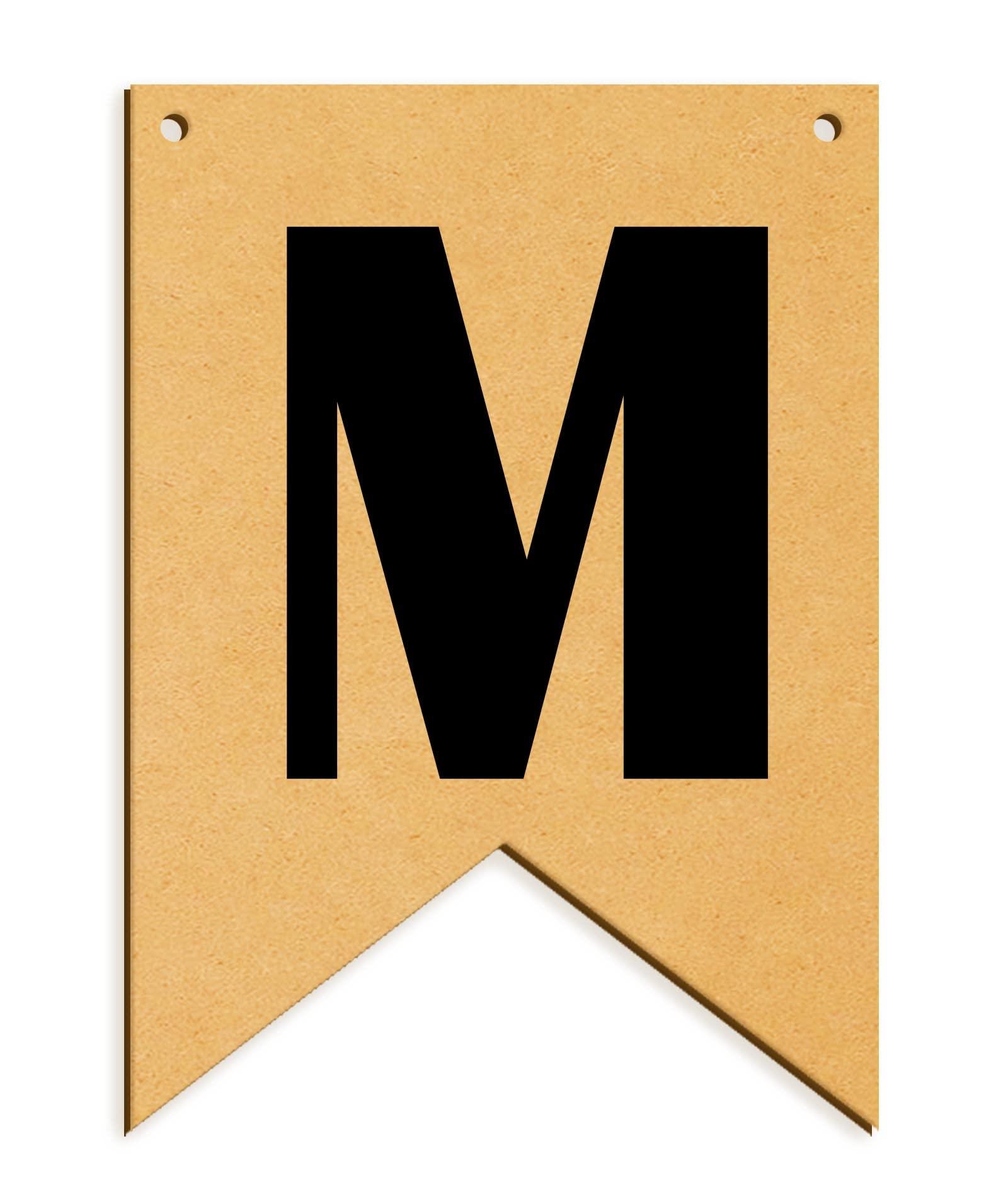 Haoser Wooden Alphabet Hanging tag for DIY Craft Projects, Birthaday Tag, Anniversary Tag - Haoser