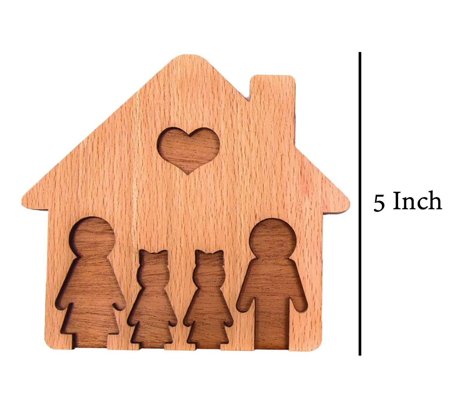 Haoser Customized Wooden Keyring for DIY Projects - Laser Engravable, Printable & Writable, Design Wooden Key Chain for Gifting Friendship Day House Shape (Multipack) (H-PM3-KEYRING-4) - Haoser