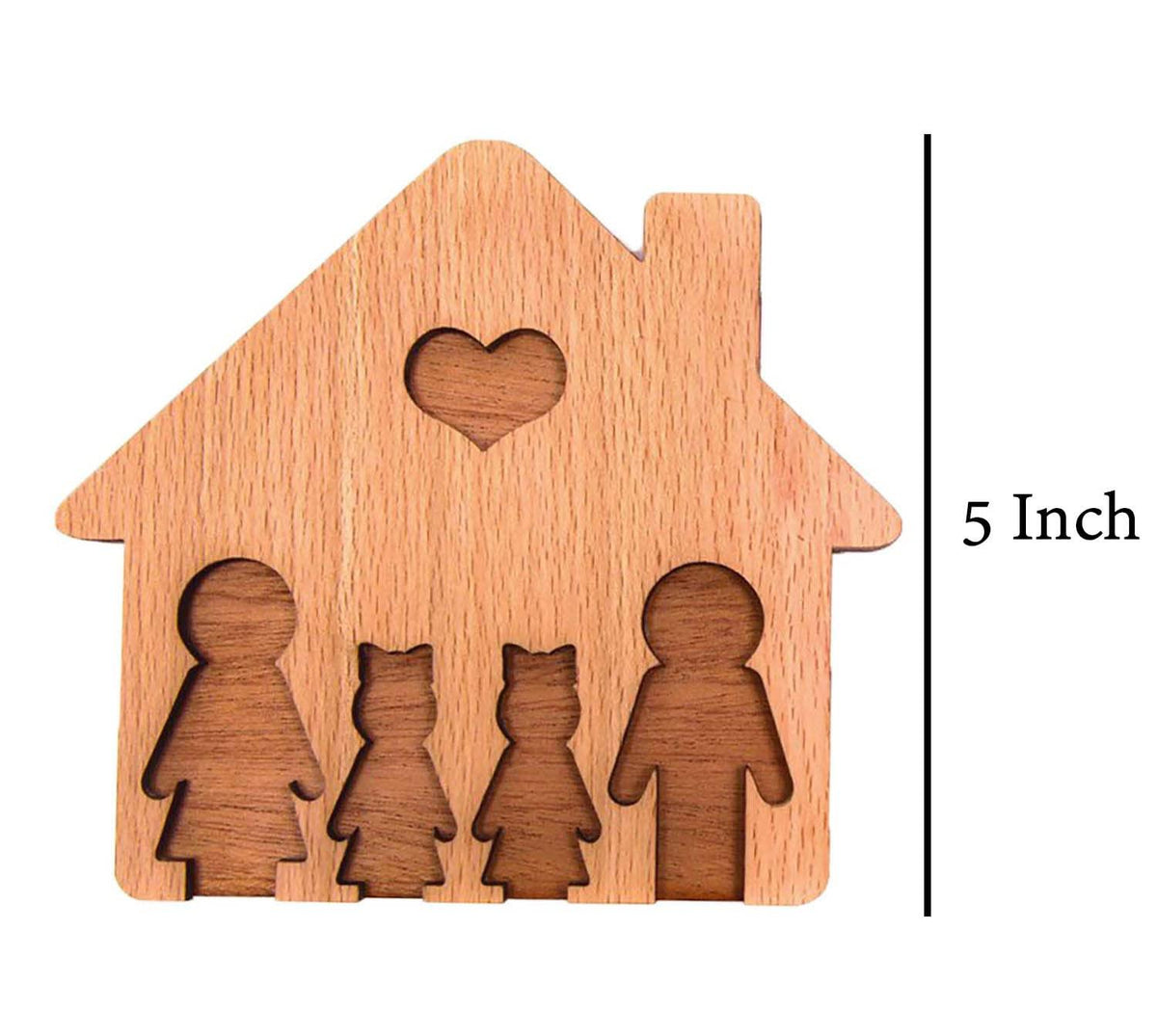 Haoser Customized Wooden Keyring for DIY Projects - Laser Engravable, Printable & Writable, Design Wooden Key Chain for Gifting Friendship Day House Shape (Multipack) (H-PM3-KEYRING-4) - Haoser