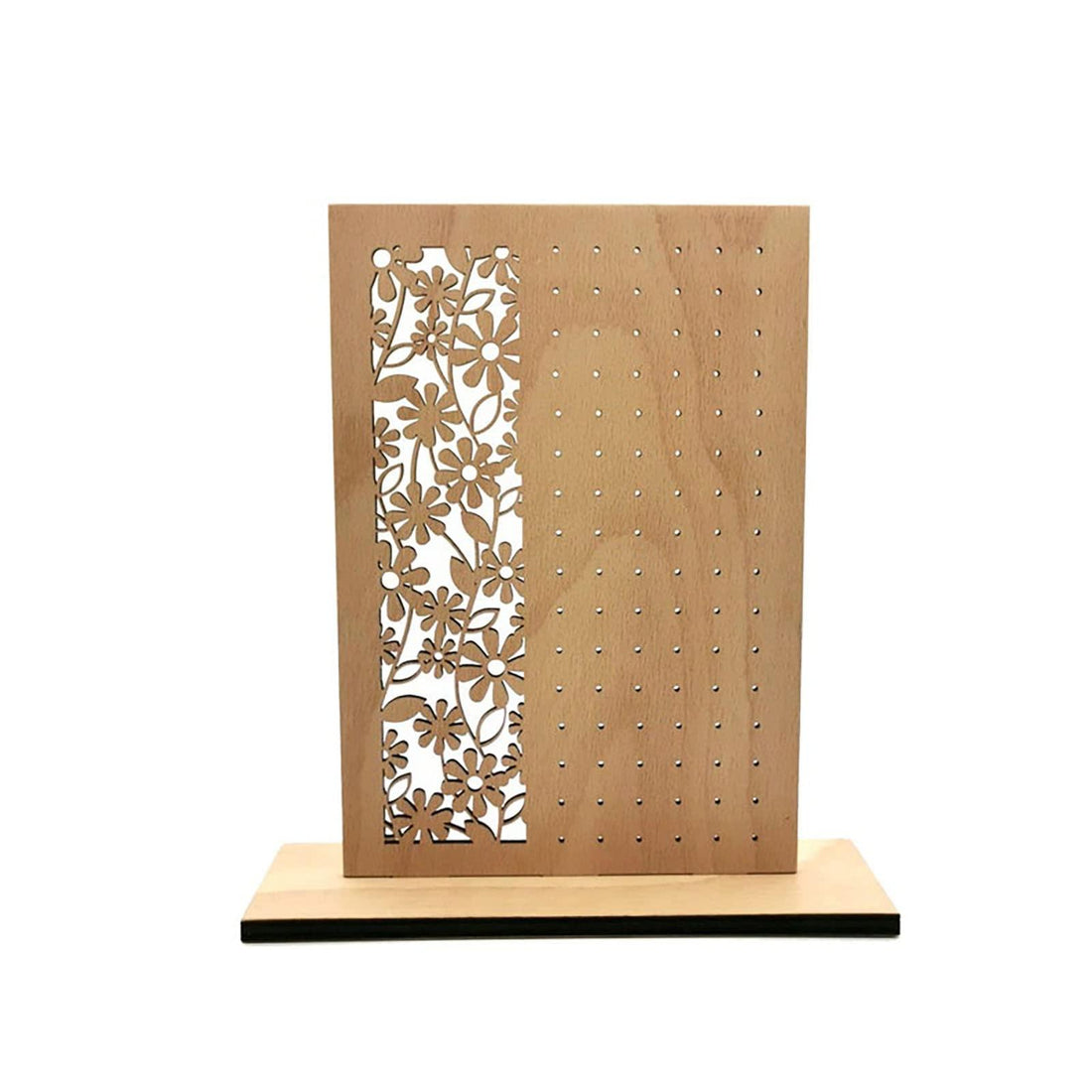 Haoser Wooden Earring Display Stand, Honeycomb Earring Organizer Earring Display Wood Hanging Jewelry Organizer for Stud Earrings (Earring Holder-4) - Haoser