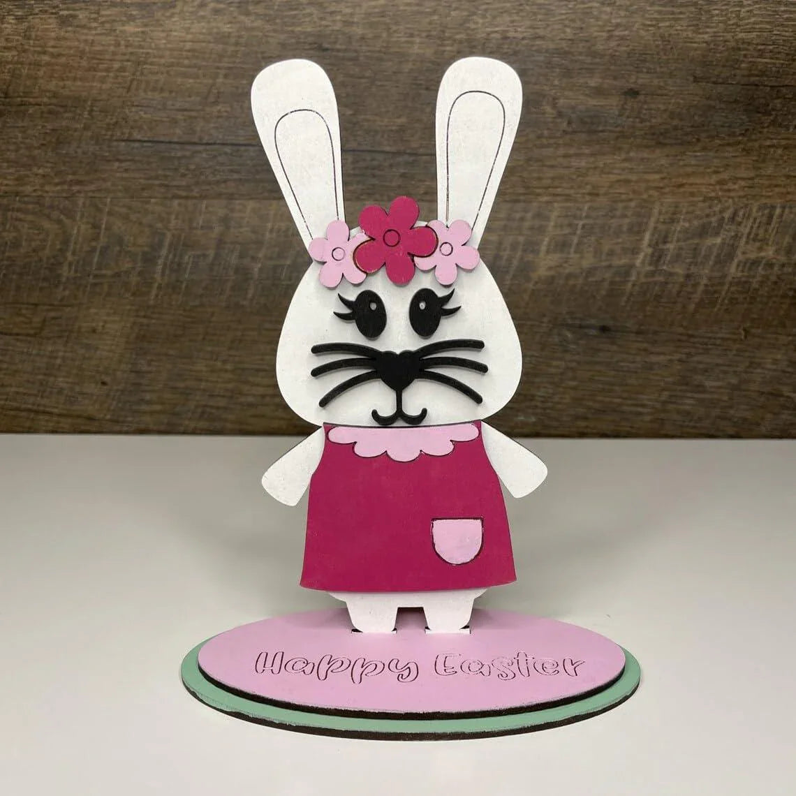 Haoser Easter Bunny with Custom Faces and Clothes for DIY Craft Kits, Kids Coloring kits-24 pc - Haoser